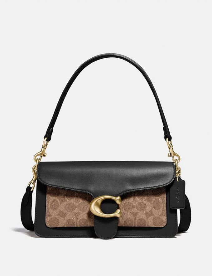 tabby shoulder bag 26 with signature canvas | Coach (US)