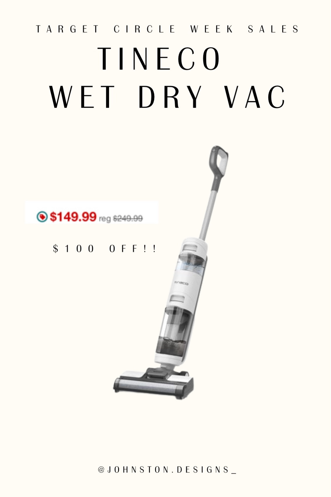 Tineco Wet Dry vac is currently $100 off!! 🙌🏻

I have one of these and they are amazing 👏🏻👏🏻


Home Must Haves | Target Circle Week | Target Sale 

#LTKSummerSales #LTKSaleAlert #LTKHome