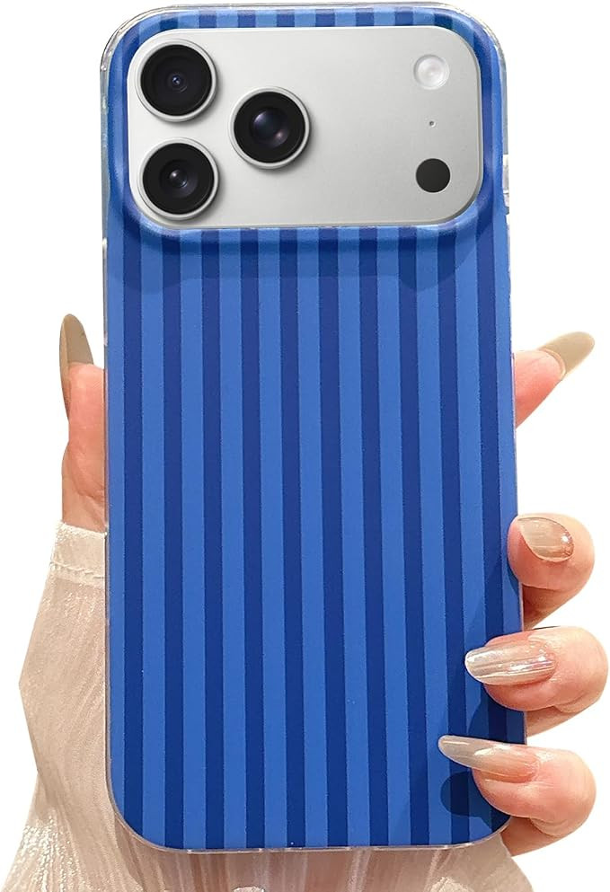 for iPhone 17 Pro Max Case Striped Phone Cases Cute Women Girly Trendy Shockproof Slim Soft TPU a... | Amazon (US)