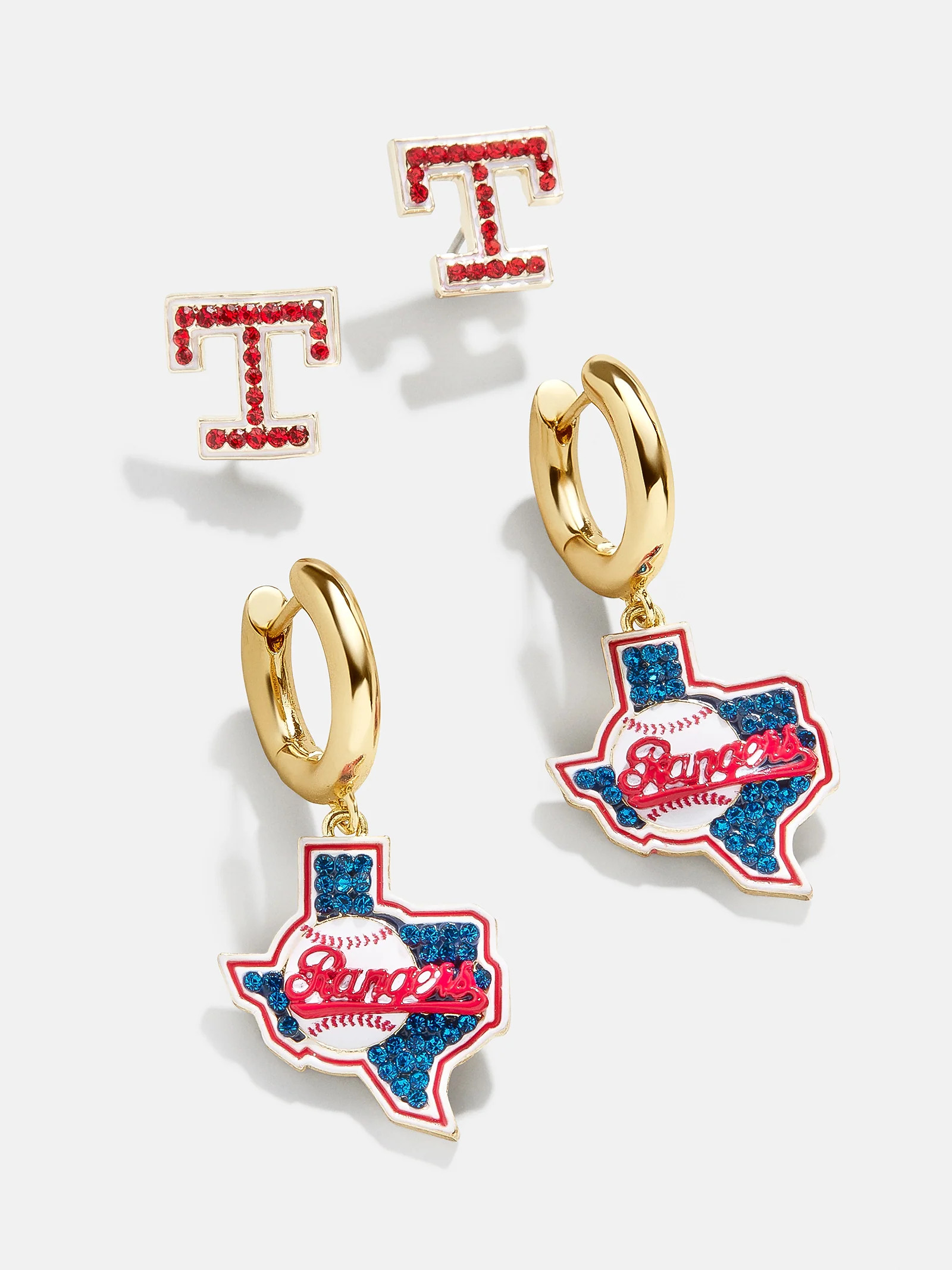 MLB Earring Set - Texas Rangers | BaubleBar (US)