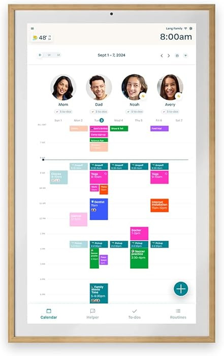 Hearth Display 27" Digital Calendar for Families, Interactive Touchscreen, Custom Wall Mount, Lig... | Amazon (US)