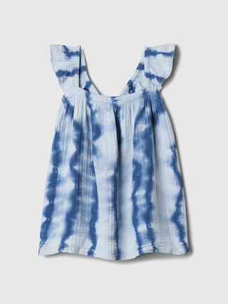babyGap Crinkle Gauze Ruffle Dress | Gap (US)