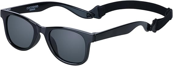 COCOSAND Kids Sunglasses with Strap Polarized Flexible Frame Soft Silicone Nose Pads for Toddler ... | Amazon (US)