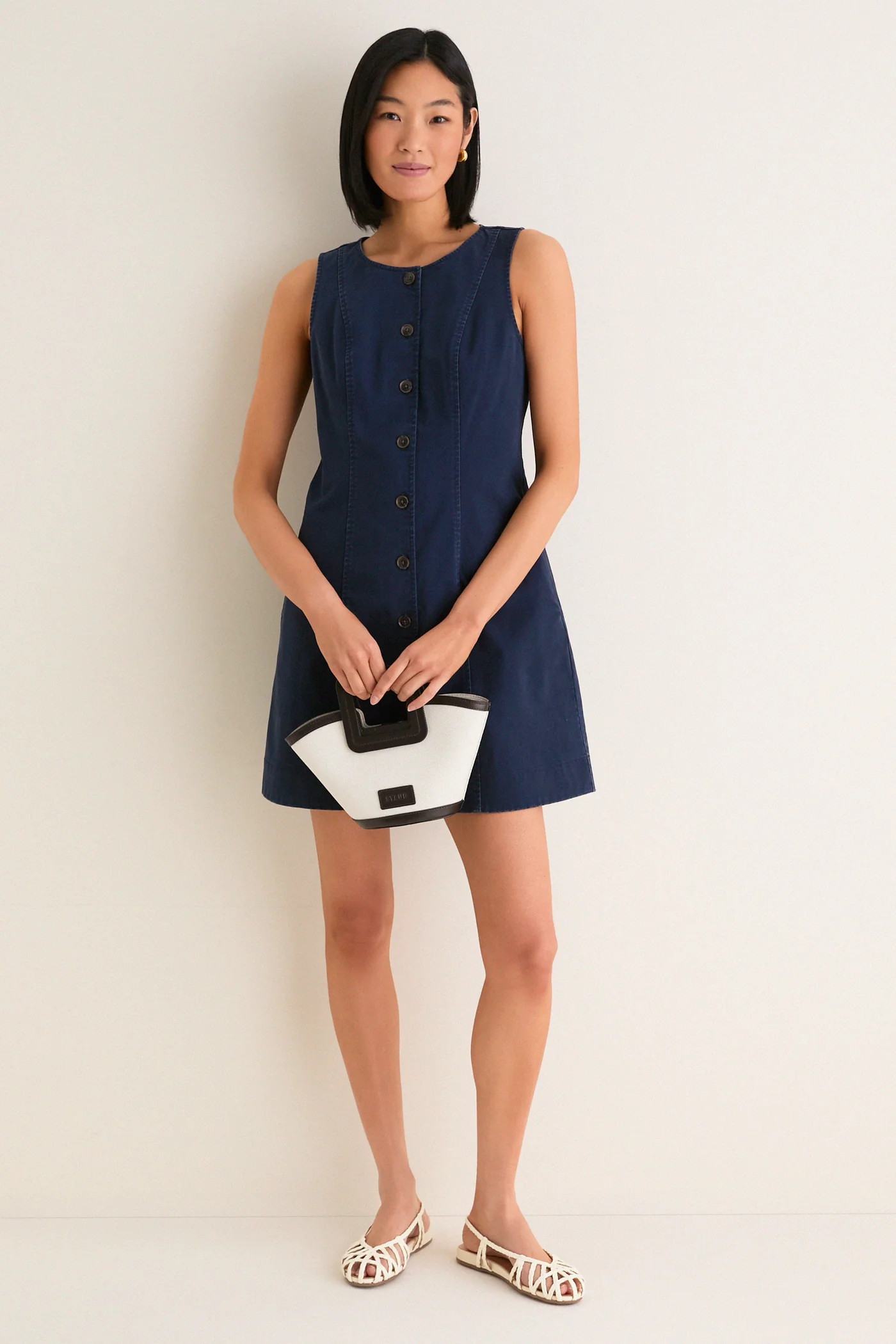 Navy Chino Rhoda Mini Dress | Tuckernuck (US)