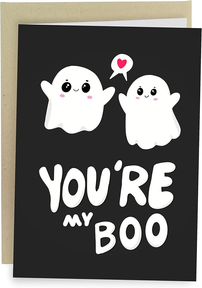 You're My Boo Funny Ghost Anniversary Cards for Husband or Wife - Cute Valentine's Day Card - Rom... | Amazon (US)