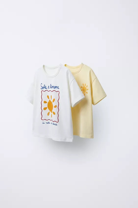 TWO-PACK OF PRINTED T-SHIRTS | Zara US