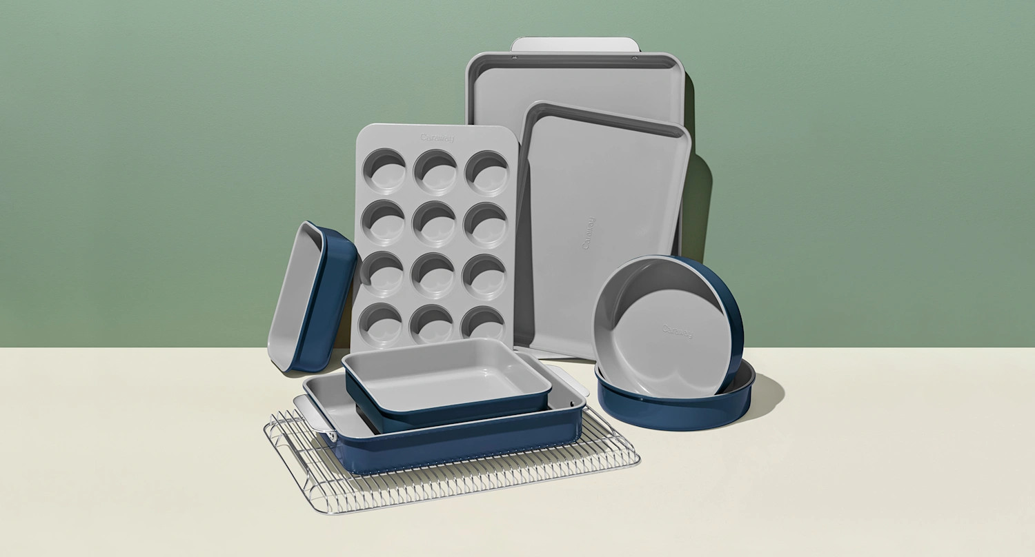 11 Piece Bakeware Set, Non-Stick & Non-Toxic Ceramic-Coating Baking DishesBakeware Set$355.50$545... | Caraway