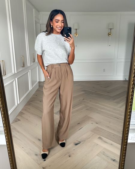 Use code NENA25 to save on my Petal & Pup collection! Wearing the light heather grey Noah sweater in size small (slightly oversized, size down for a more tailored fit) and a size 4 in the light brown Noelle pant (could also do a size 2, but prefer a slightly more relaxed fit in waist).





Nena Evans X Petal & Pup
Smart casual work outfit
Workwear outfit
Fall transition outfit
Dinner outfit
Work to evening outfit
Meeting outfit 

#LTKunder100 #LTKworkwear #LTKstyletip