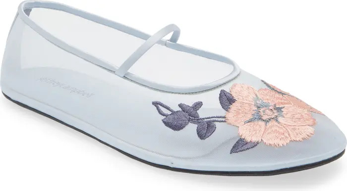 Swan Flower Mary Jane Flat (Women) | Nordstrom