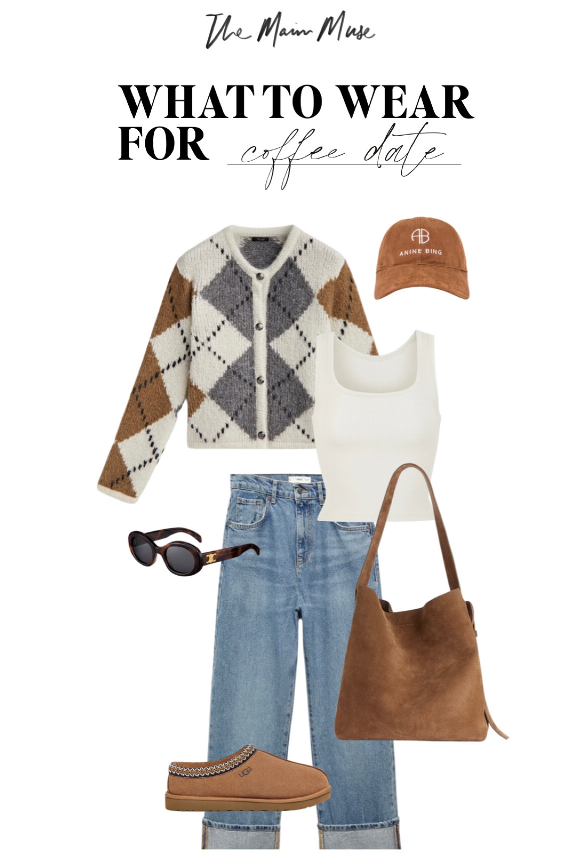 Fall outfit idea for a coffee date 🫶🏼

Mango sale, cardigan, ugg boots, suede bag, fall style, anine Bing, fall outfit inspo, Amazon finds, celine glasses, massimo dutti, skims

#LTKstyletip #LTKSeasonal #LTKfindsunder100