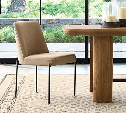 Layton Leather Metal Dining Chair | Pottery Barn (US)