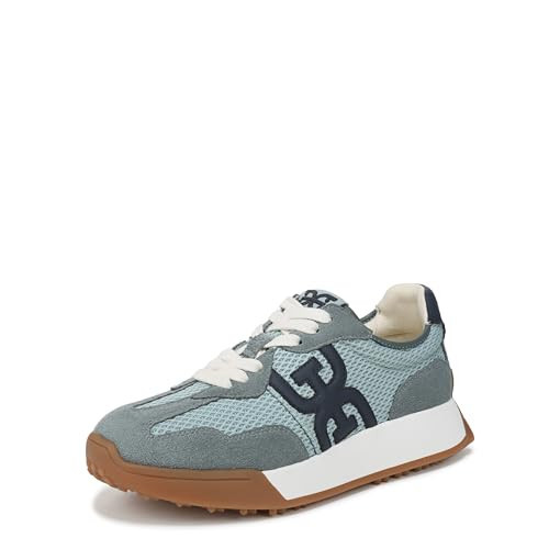Sam Edelman Women's Langley Sneaker, Blue Suede Multi, 9.5 | Amazon (US)