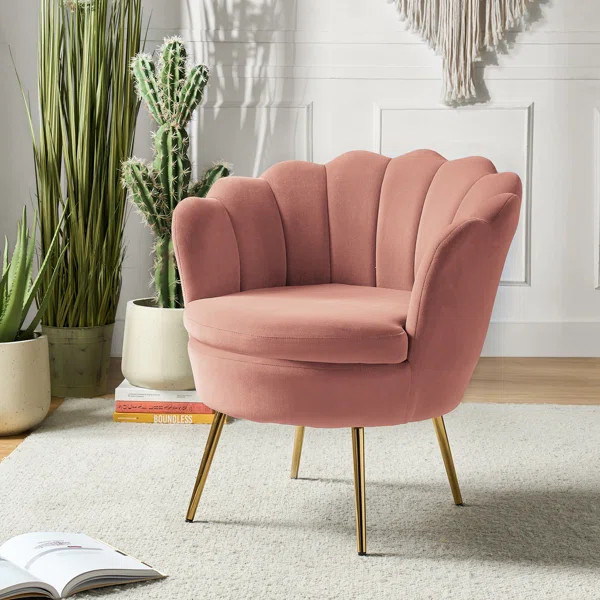 Hendrix Velvet Barrel Chair | Wayfair North America