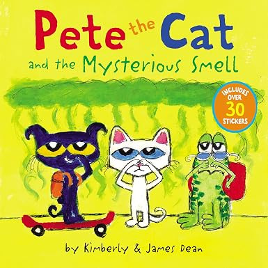 Pete the Cat and the Mysterious Smell: Includes Over 30 Stickers! – A Humorous Mystery Picture ... | Amazon (US)