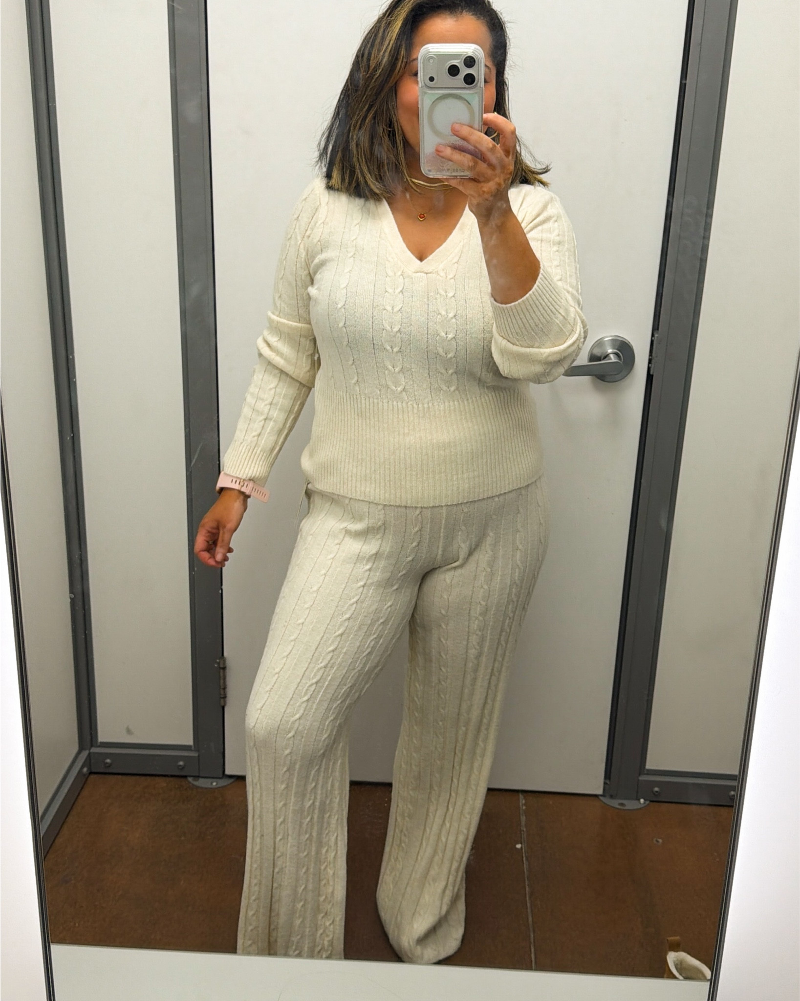 Walmart cozy lounge set is so stretchy and perfect for the holidays! I’m wearing a large in the top and bottom. 

#LTKPetite #LTKMidsize #LTKFindsUnder100