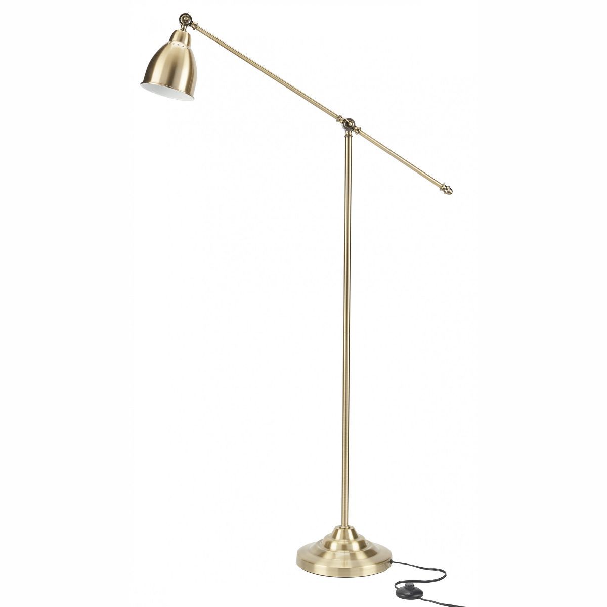 54" Metal Swing Arm Reading Floor Lamp - Nourison | Target