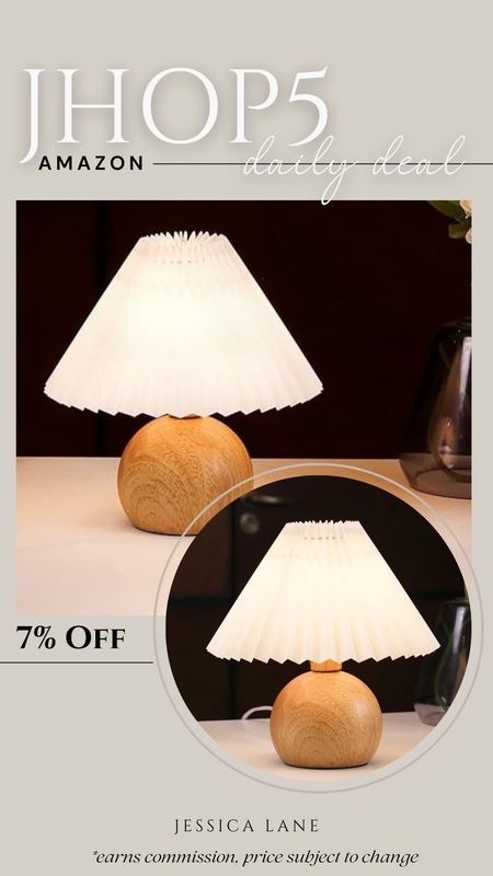 Amazon daily deal, save 7% on a gorgeous miniature wood lamp with pleated shade. Miniature lamp, small table lamp, wood lamp, pleated shade lamp, Amazon lighting, Amazon home, Amazon deal

#LTKsalealert #LTKfindsunder50 #LTKhome