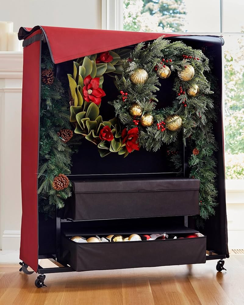 Balsam Hill Wreath & Garland Rolling Storage Chest | Amazon (US)