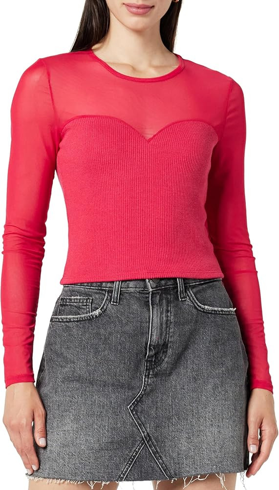 The Drop Women's Martina Sweetheart Mesh Top | Amazon (US)