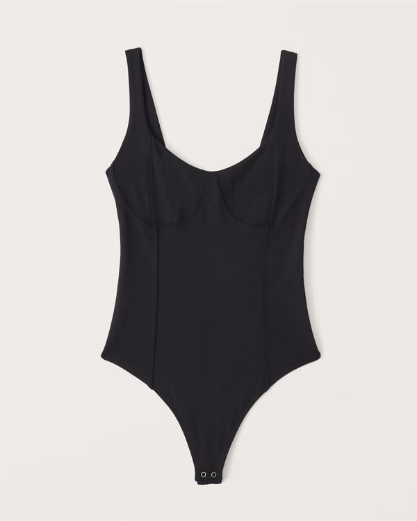Women's Seamless Fabric Corset Bodysuit | Women's Tops | Abercrombie.com | Abercrombie & Fitch (US)