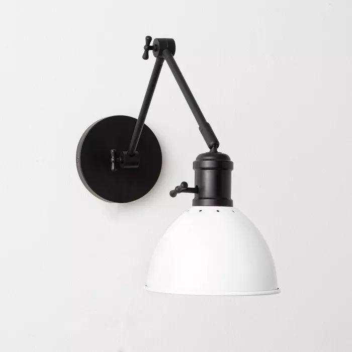 Metal Dome Sconce (Includes LED Bulb) Black - Threshold™ designed with Studio McGee | Target