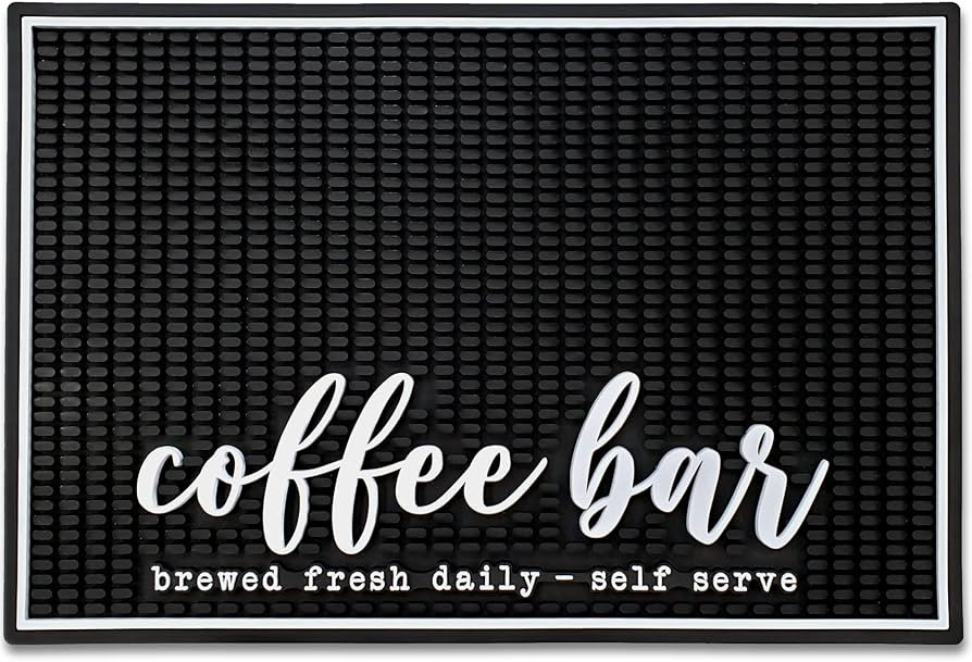New Mungo Coffee Bar Mat - Coffee Bar Accessories for Coffee Station, Coffee Accessories, Coffee ... | Amazon (US)