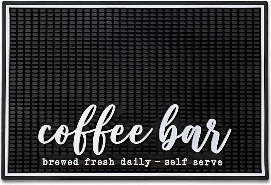 New Mungo Coffee Bar Mat - Coffee Bar Accessories for Coffee Station, Coffee Accessories, Coffee ... | Amazon (US)