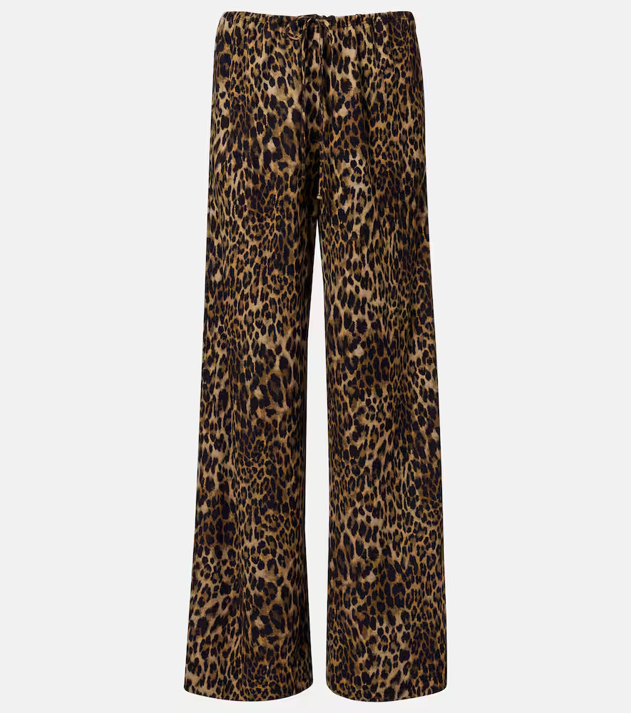 Nili Lotan Adriel leopard-print wide-leg pants | Mytheresa (US/CA)