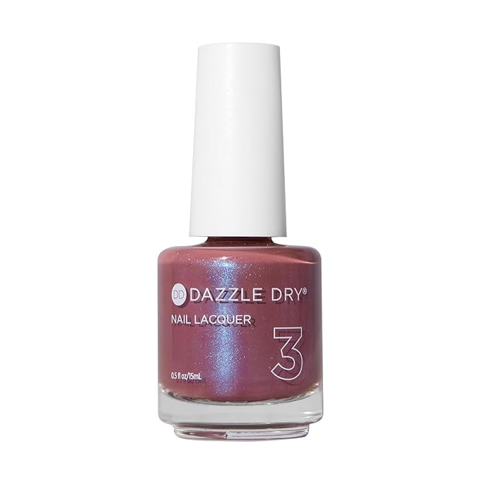Dazzle Dry Nail Lacquer (Step 3) - School Spirit - A mauve with a blue shimmer. Full coverage shi... | Amazon (US)
