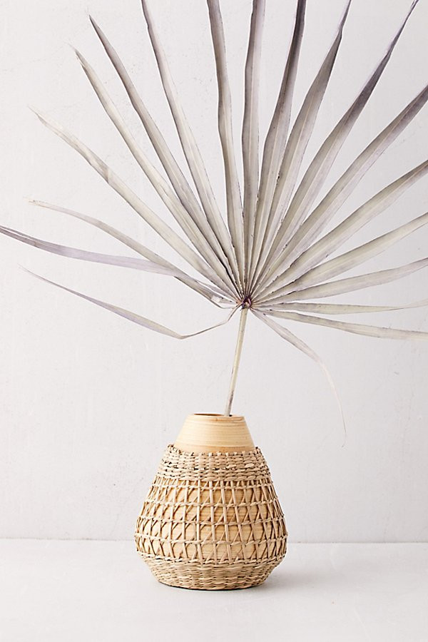 Bamboo And Seagrass Vase | Urban Outfitters (US and RoW)