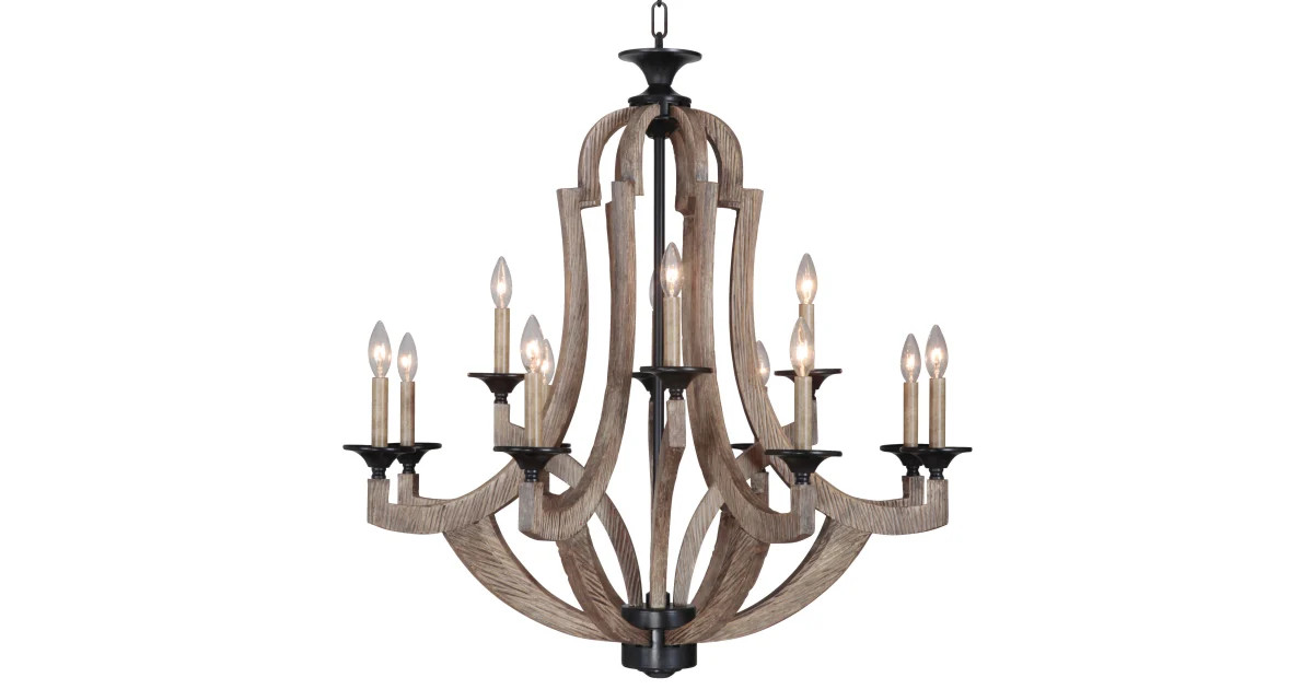 Craftmade 35112-WP Winton 12 Light 36" Wide | Build.com | Build.com, Inc.