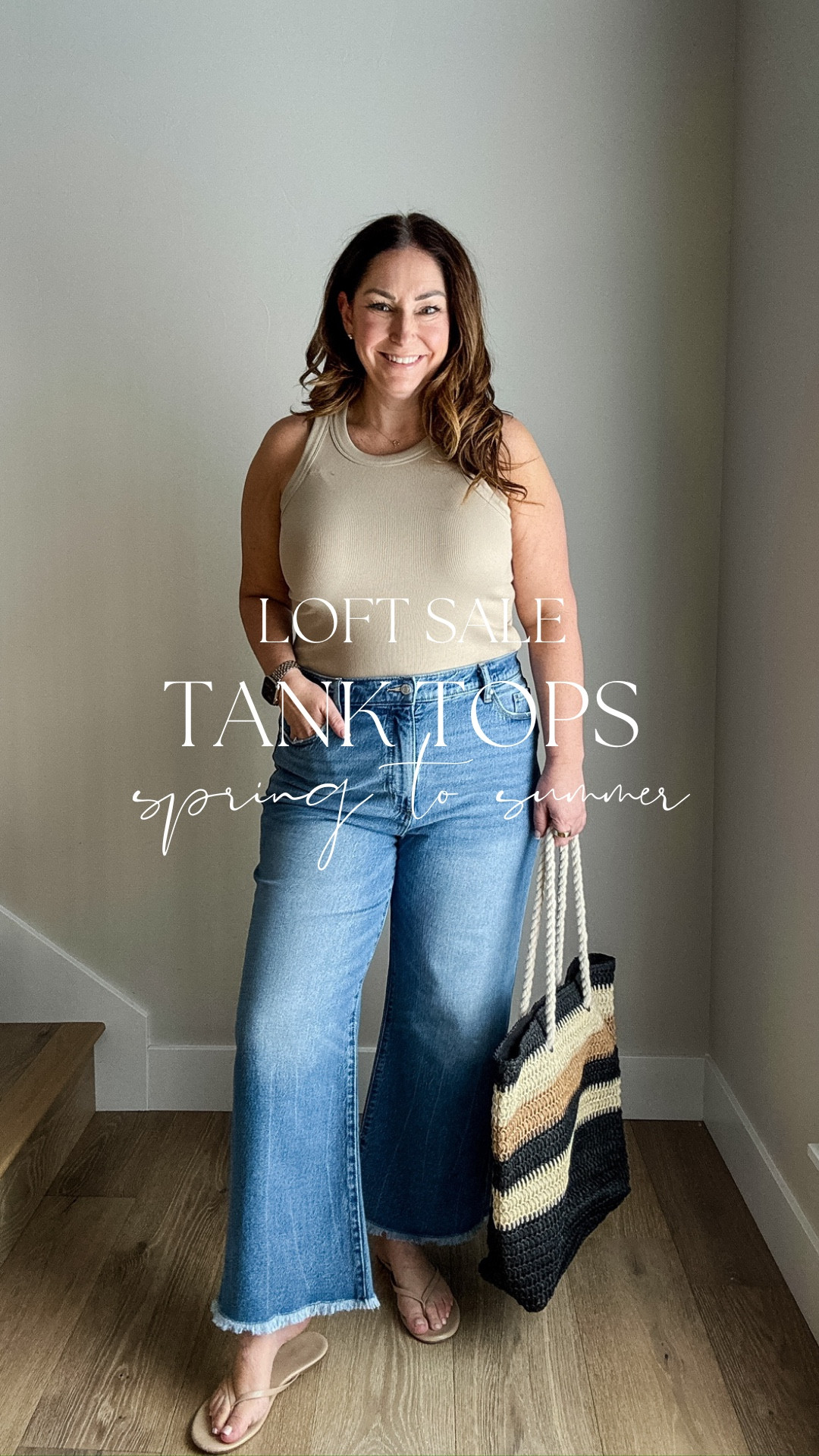 Loving a great tank for spring and summer! LOFT has a bunch of styles that have a good thickness and are on SALE! I'm wearing a large in both tank styles, 14 in shorts and 32 in jeans 

#LTKSaleAlert #LTKSeasonal #LTKMidsize