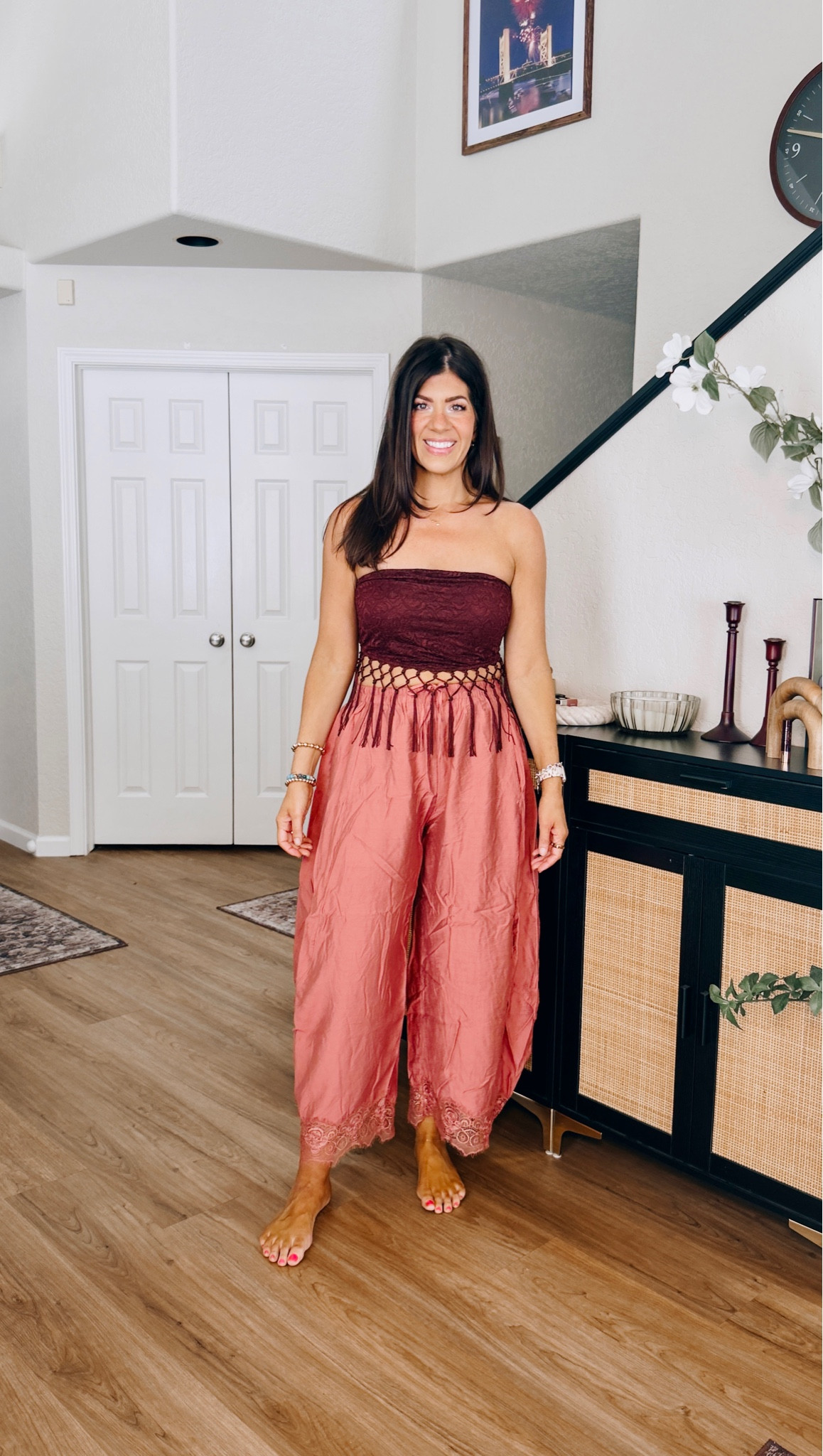 Code: meghan20
In a medium fringe top and medium tall pants

#LTKSaleAlert #LTKMidsize #LTKTall