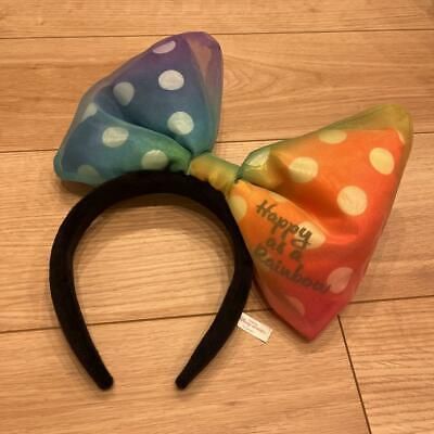 Tokyo Disney Resort Happy As A Rainbow Headband Bow Minnie Pride Japan  | eBay | eBay US
