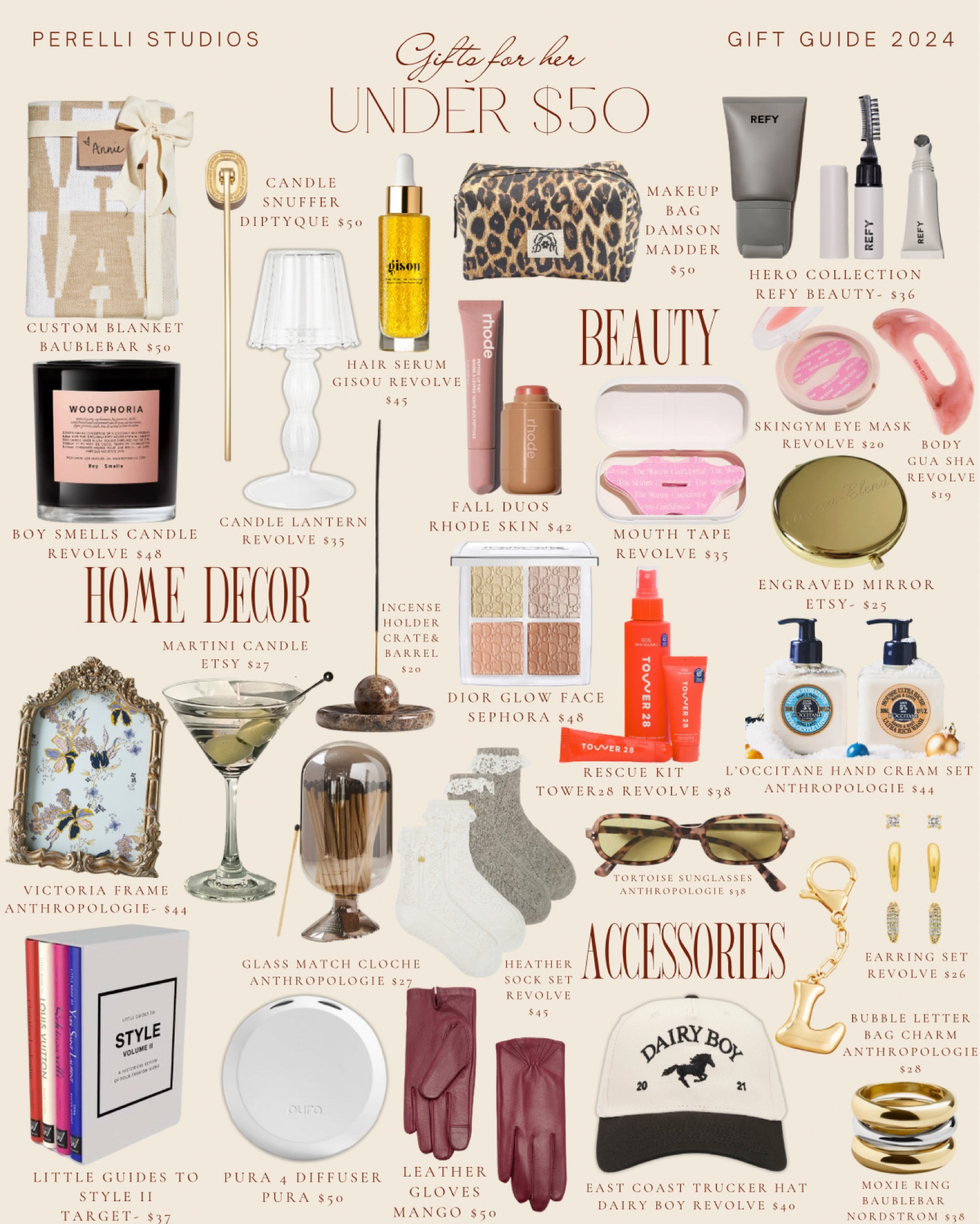 12 days of Gift Guides- Day 10: Gifts for her under $50 🛍️🎁

#LTKSeasonal #LTKGiftGuide #LTKHoliday