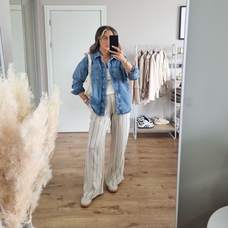 Denim jacket styling 💙

My jacket is from George Asda but not online so I’ve linked similar 

Vest size 10
Trousers size 10

Spring outfits, summer outfits, casual outfits, everyday outfits, denim styling, denim shirt 

#LTKSeasonal #LTKstyletip