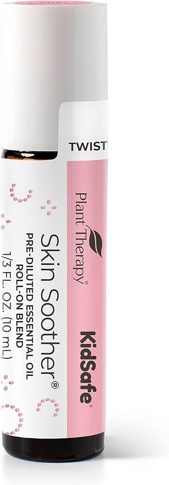 Plant Therapy KidSafe Skin Soother Essential Oil Blend Pre-Diluted Roll-On 10 mL (1/3 oz) 100% Pu... | Amazon (US)