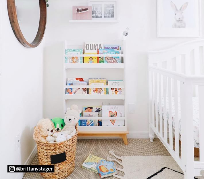 Sloan Bookrack, Simply White/Natural, In-Home Delivery | Pottery Barn Kids