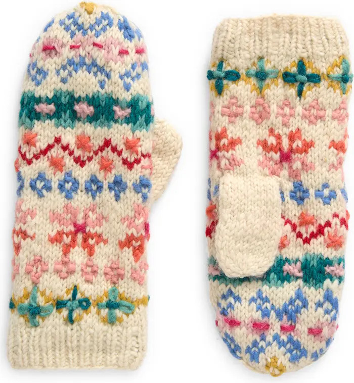 FRENCH KNOT River Hand Knit Wool Mittens | Nordstrom | Nordstrom