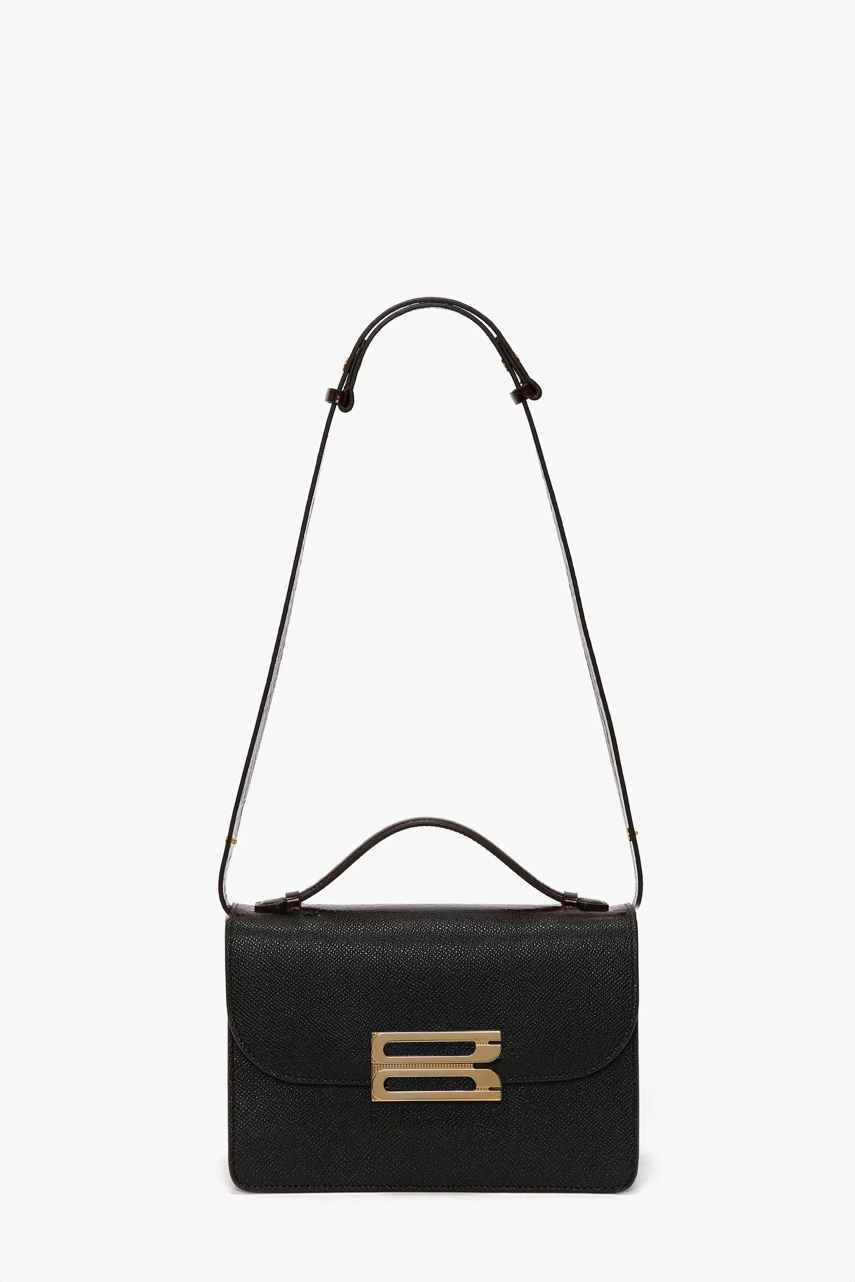 Dorian Bag In Black Grained Leather | Victoria Beckham UK