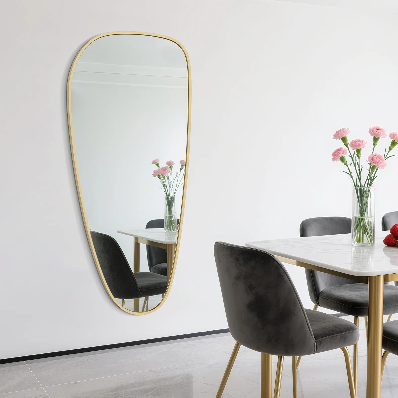 Aluminum Frame Irregular Wall Decoration Mirror | Wayfair North America