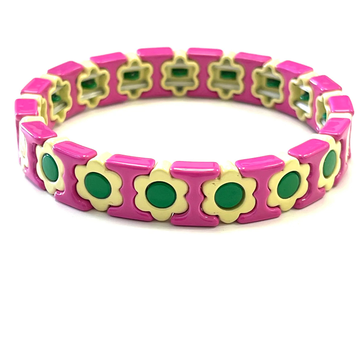 Daisy Bracelet Hot Pink Kelly | Caryn Lawn