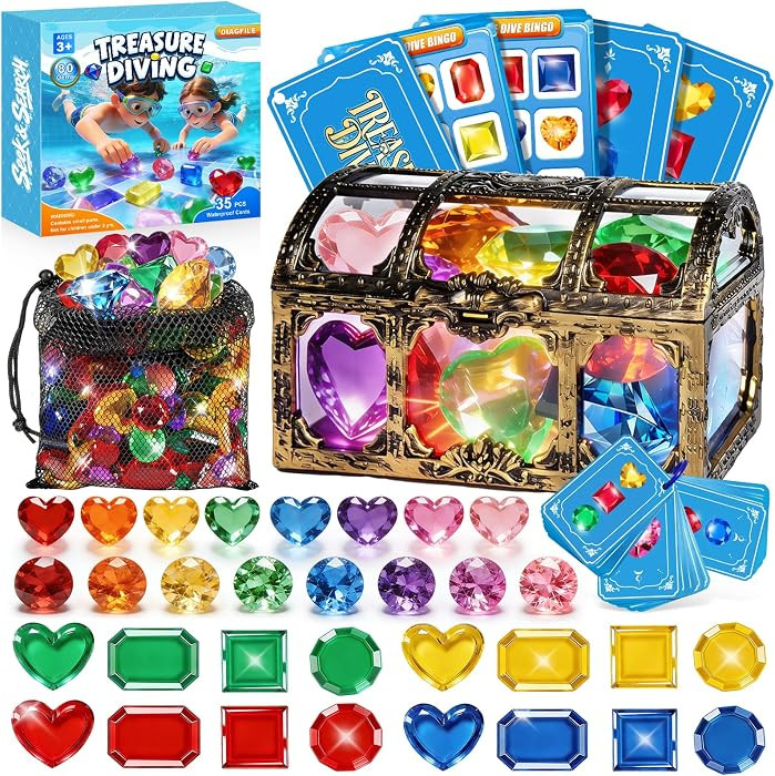 Pool Gem Diving Toys for Kids, Search & Find Water Game | Amazon (US)