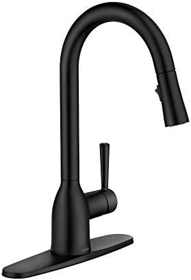 Moen 87233BL Adler One-Handle High Arc Pulldown Kitchen Faucet with Power Clean, Matte Black | Amazon (CA)