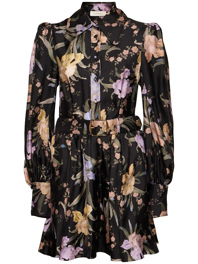 Eden belted flip silk mini dress | Luisaviaroma