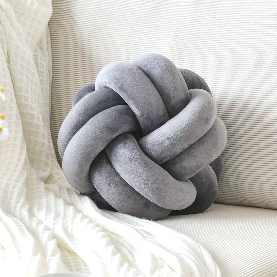 Knot Pillow Ball, Soft Home Decorative Throw Pillows Cushion, Round Changeability Knotted Pillows... | Amazon (US)