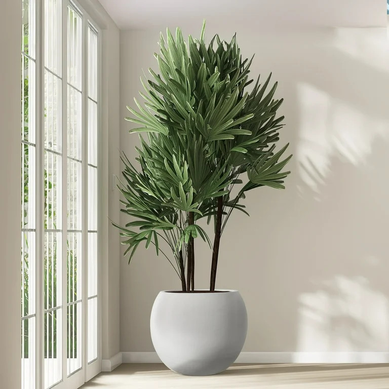 Richryce Modern Style Outdoor Planters for Porch, Round Planter with Drainage Hole, MgO Flower Po... | Walmart (US)