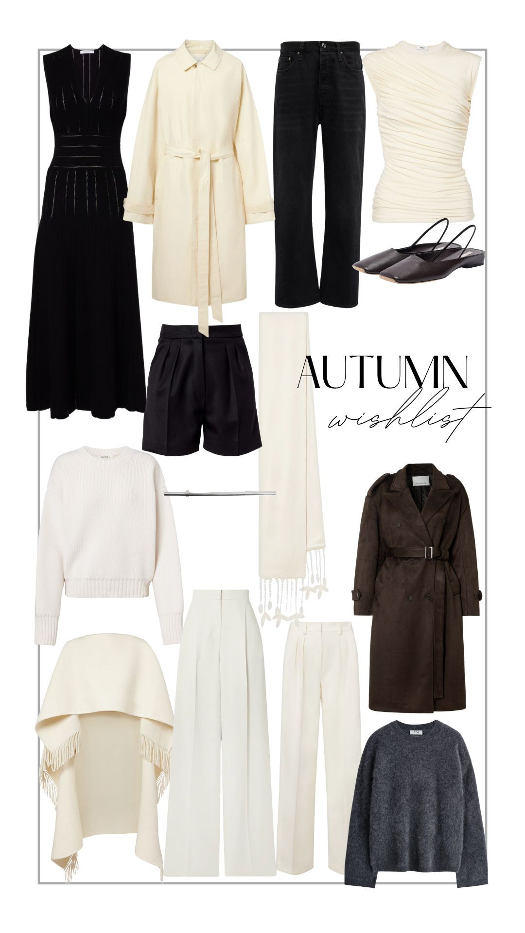My A/W wishlist, autumn fashion, transitional outfits, knitwear, tailoring, high end high street, quiet luxury  

 #LTKuk #LTKautumn #LTKstyletip