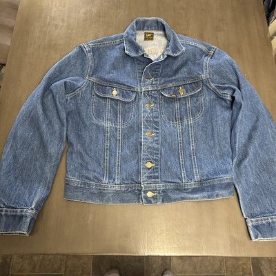VTG 70s 80s Lee Riders Denim Jean Trucker Jacket PATD 153438 Made in USA 42 M | eBay | eBay US