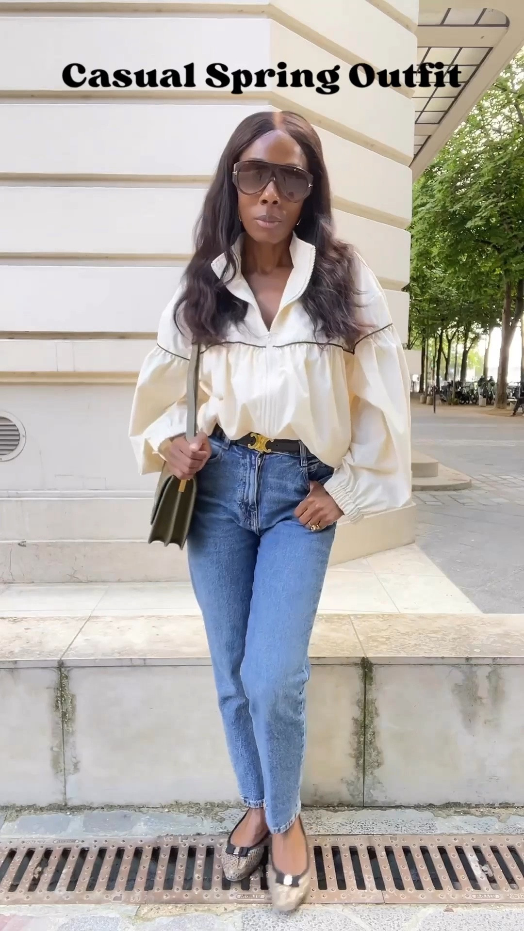 Casual outfit of the day: windbreaker jacket tucked in denim.

This has been my favorite kind of spring outfit lately– lightweight enough for transitional weather, but still polished once you add a Saint Laurent suede bag, Celine belt, and Ferragamo ballet flat.

The Saint Laurent bag, Celine belt, and Ferragamo flats are from old collections. The bag and belt are still available for purchase. However the flats are unavailable. The windbreaker is also sold out.

Everything is linked to shop now on LTK 🛍️

#Windbreaker #SpringOutfit #LTKStyleTip

#LTKootd #LTKgrwm #LTKSeasonal
